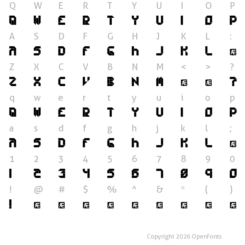 Character Map of Collective S (BRK) Regular