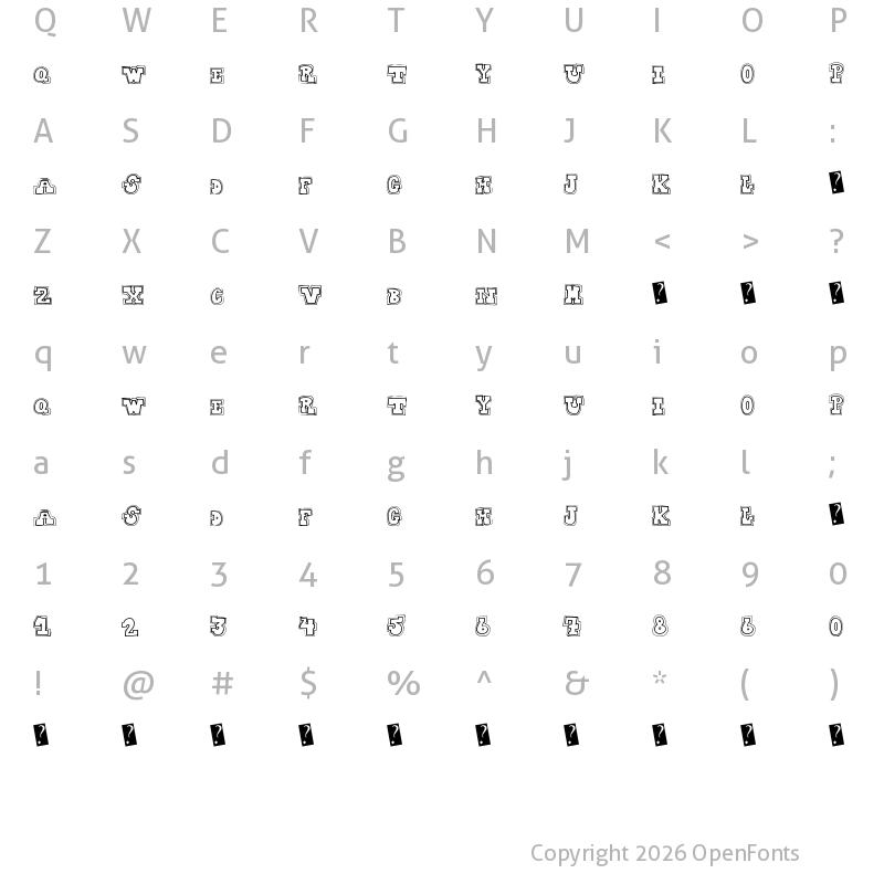 Character Map of CollegeDropout Regular