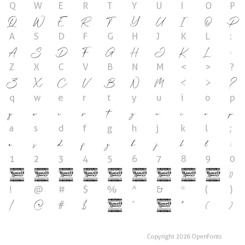 Character Map of Collin Weather Regular
