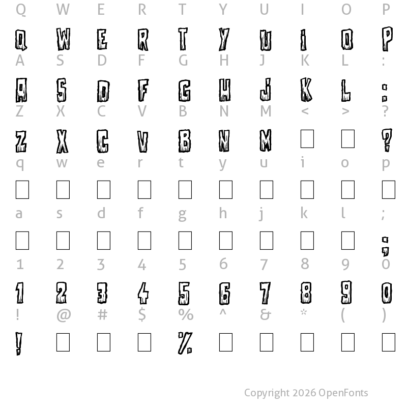 Character Map of Come With Us Regular