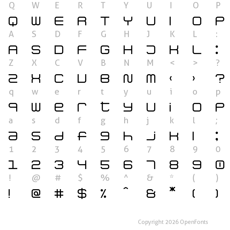Character Map of Comicool Regular