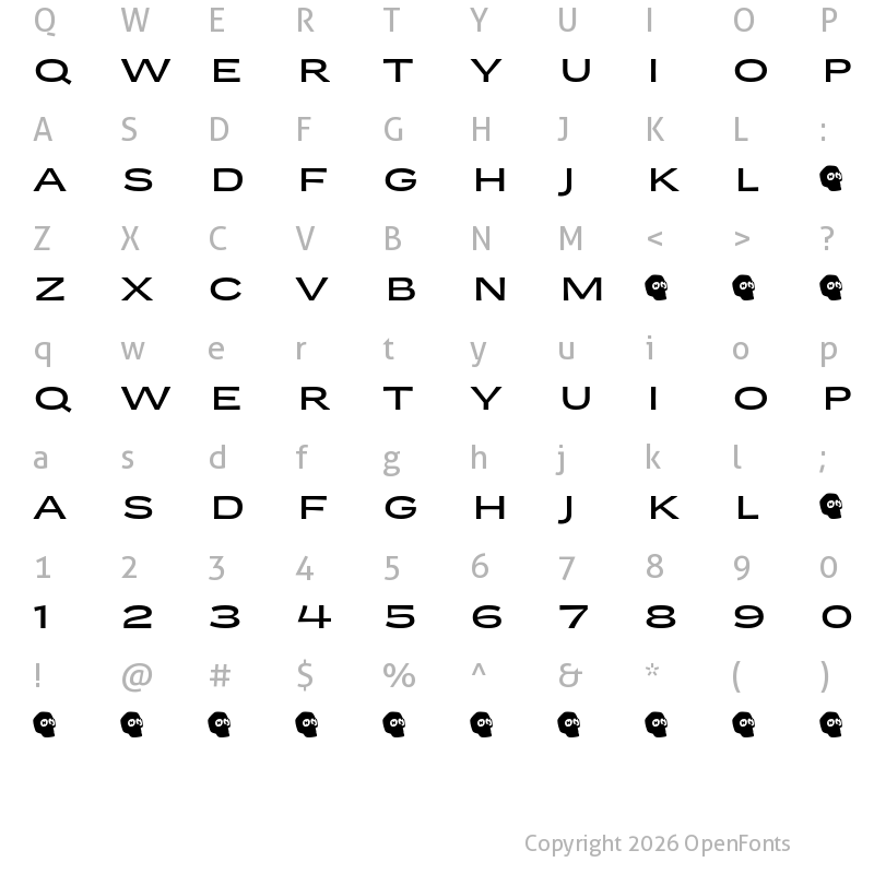 Character Map of Compadre Demo Extended