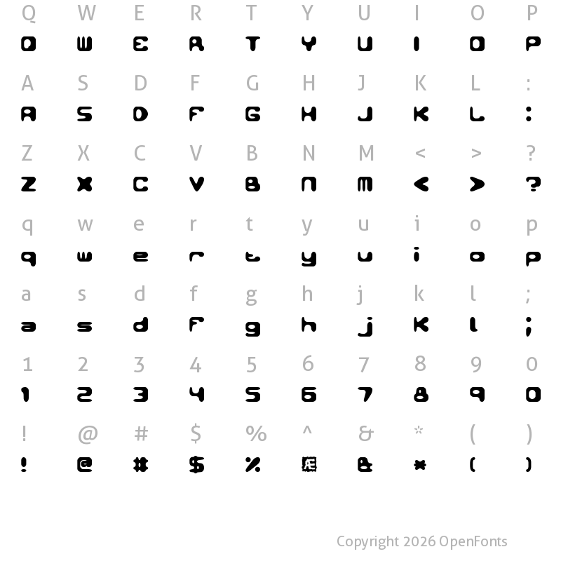 Character Map of Conduit 2 (BRK) Regular