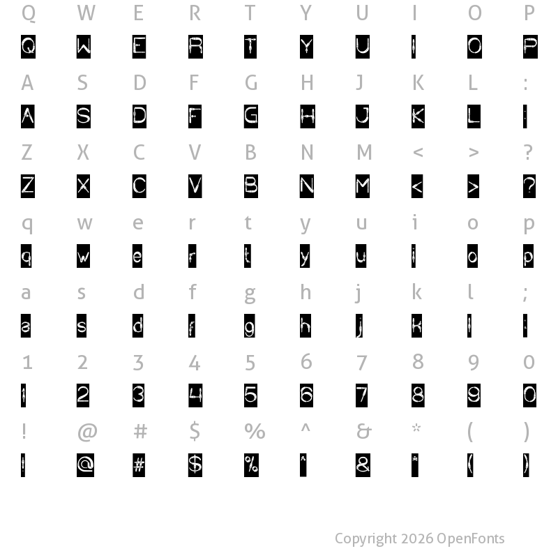 Character Map of COPPER-Inverse Regular
