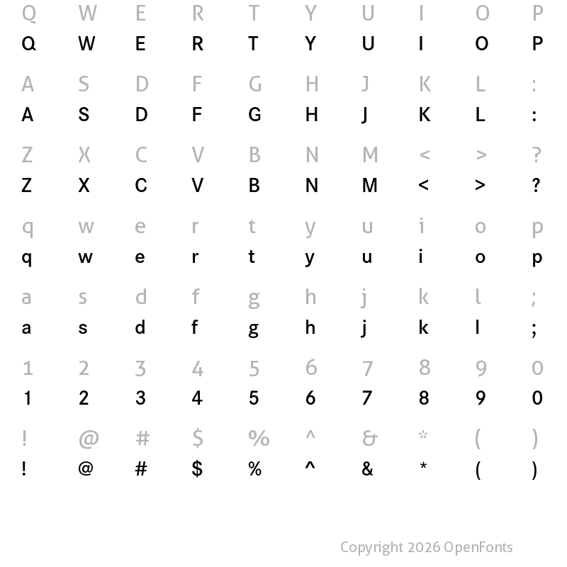 Character Map of Corporate S Demi