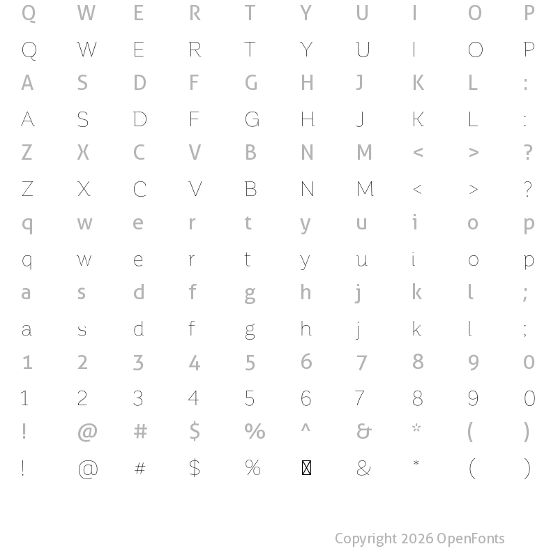 Character Map of Corporative Hair