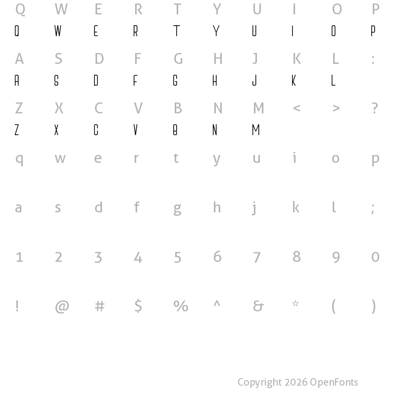 Character Map of Cox's Bazar Regular