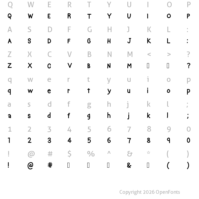 Character Map of crayon kids Medium