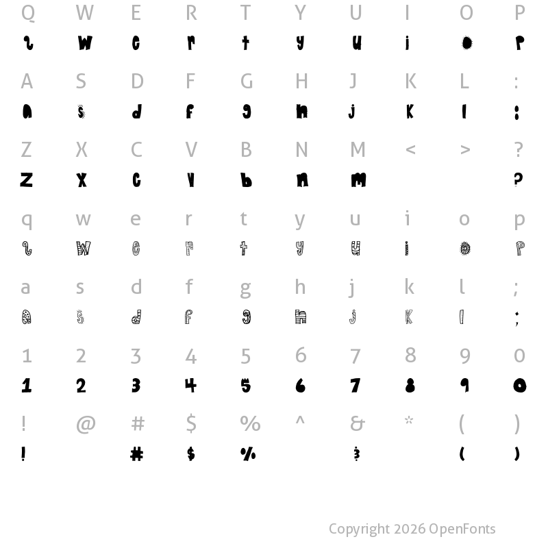 Character Map of CreationStation Regular