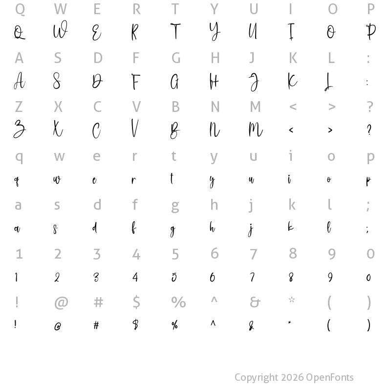 Character Map of Creative Writing Regular