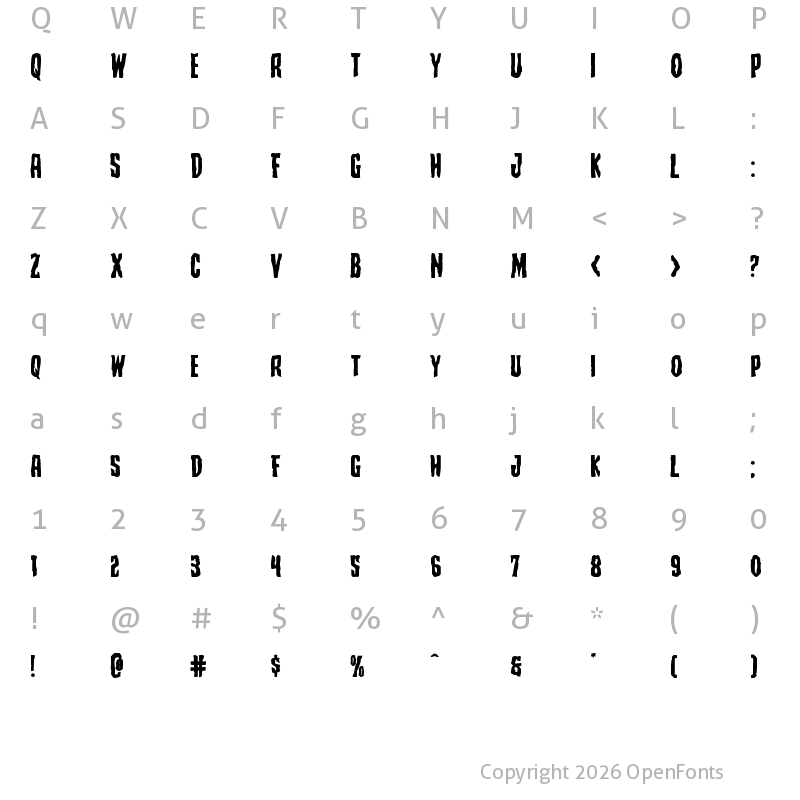 Character Map of Creepy Crawlers Expanded Expanded