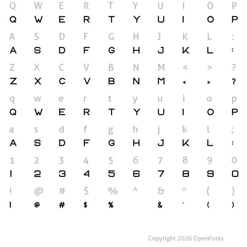 Character Map of CS Harley Semibold