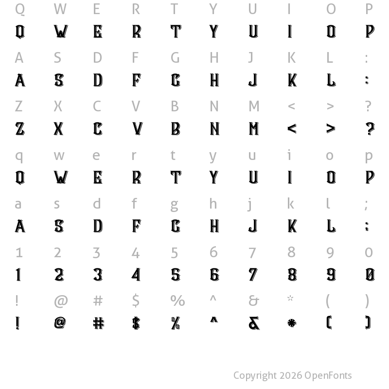 Character Map of CS Maria Double