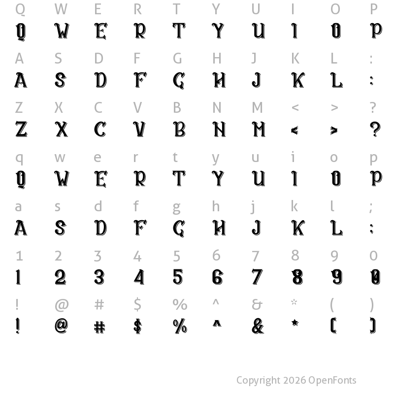 Character Map of CS Rosalia Double