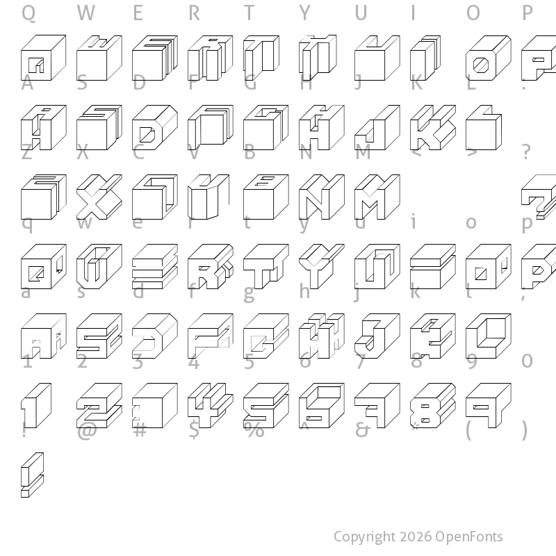 Character Map of Cube Regular