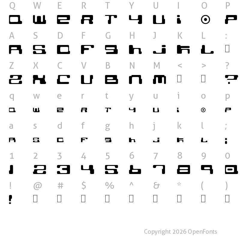 Character Map of Cybertown Subterranean Normal