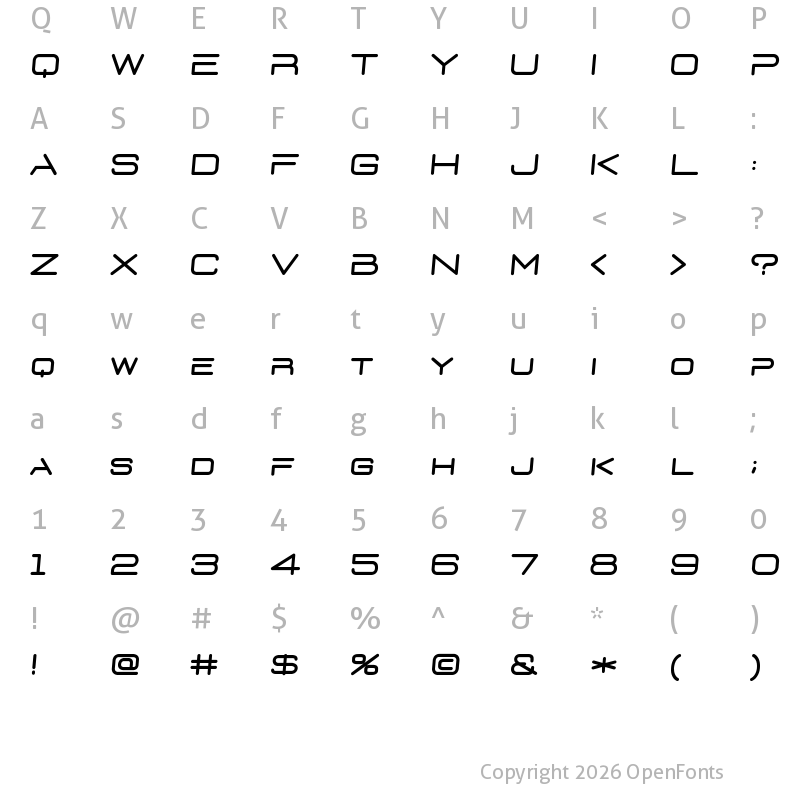 Character Map of D3 Euronism italic Regular