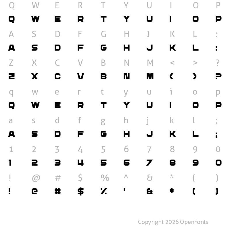 Character Map of Daily Mix 3 Regular