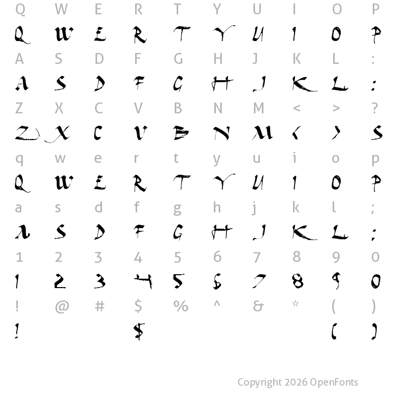 Character Map of Dark Horse Expanded Expanded