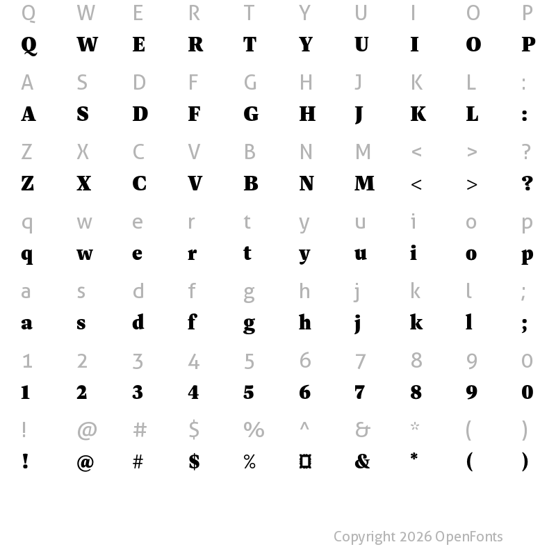 Character Map of Dashiell Bright Black
