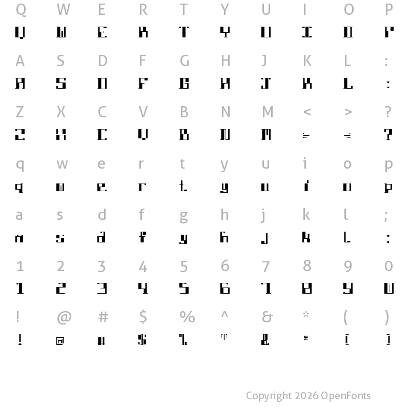 Character Map of DBE-Lithium DBE-Lithium