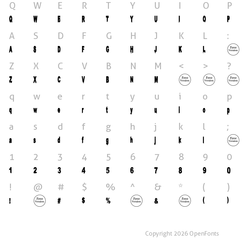 Character Map of Dead Alone Free Trial Regular