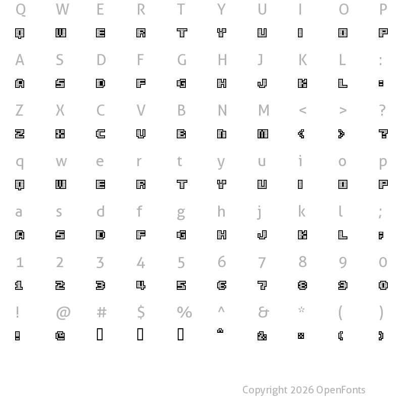 Character Map of delia Black