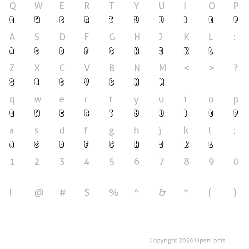 Character Map of Designero Regular
