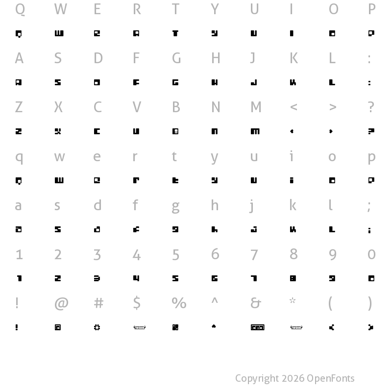 Character Map of Digit LoFi