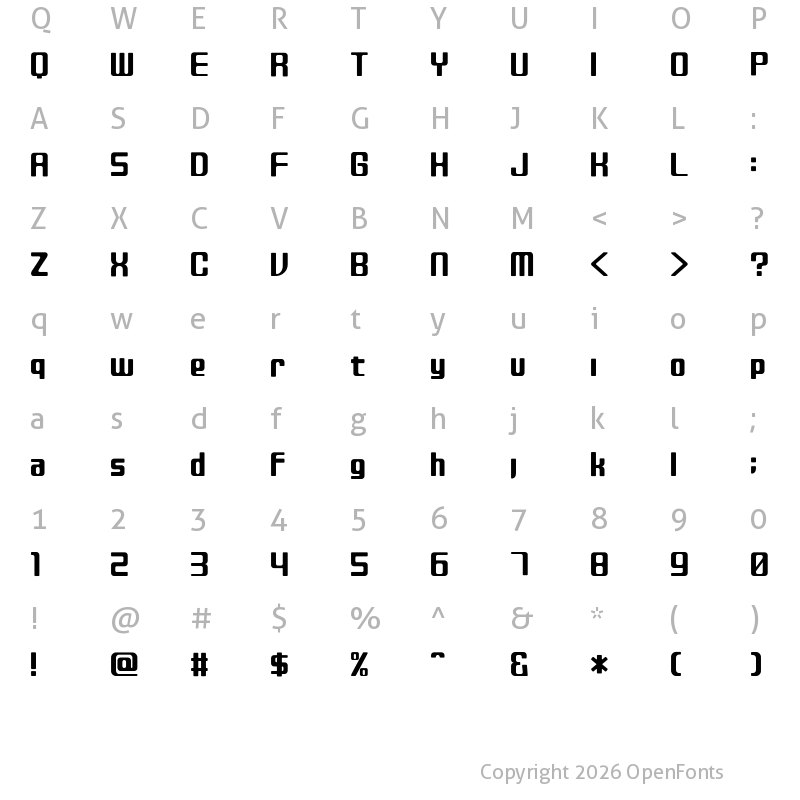 Character Map of disc_black Regular