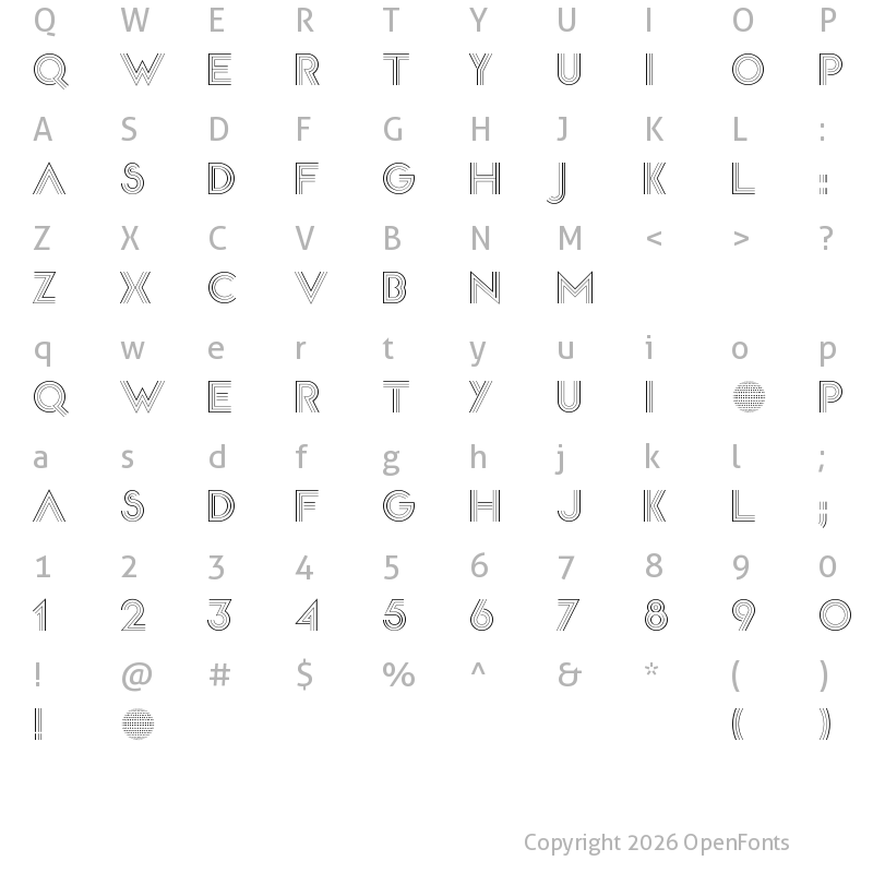 Character Map of Disco Diva Regular