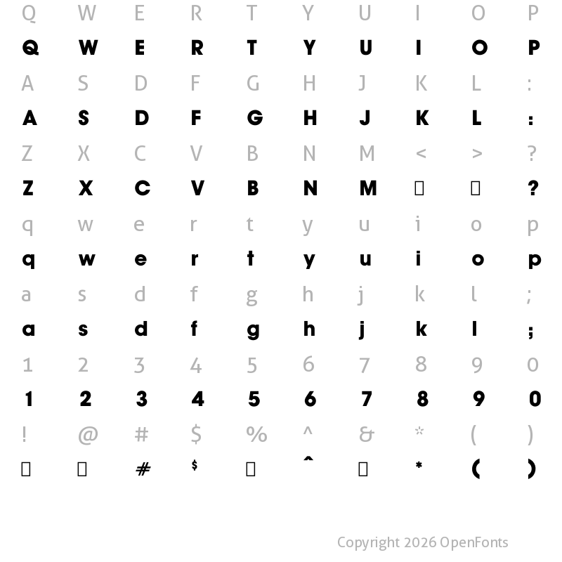 Character Map of discovercardt.s. countdown. Regular