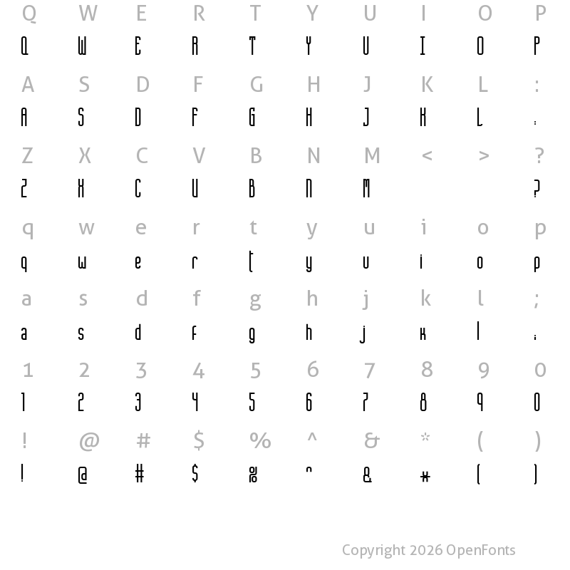 Character Map of DO Aposento Regular