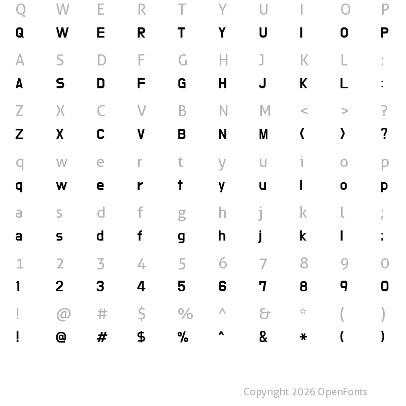 Character Map of Do Hyeon Regular