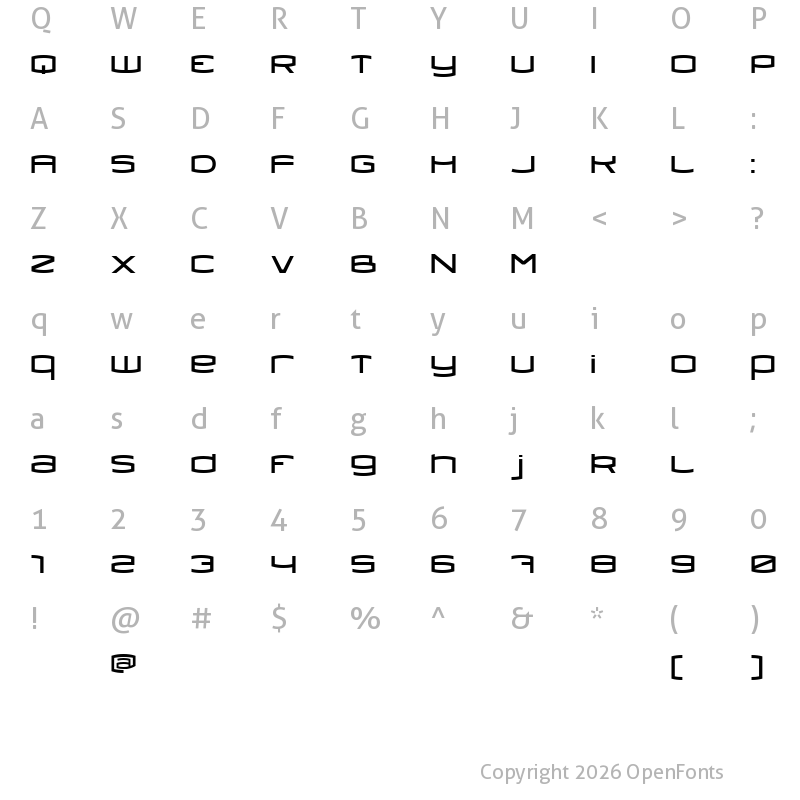 Character Map of Dollis Dollis