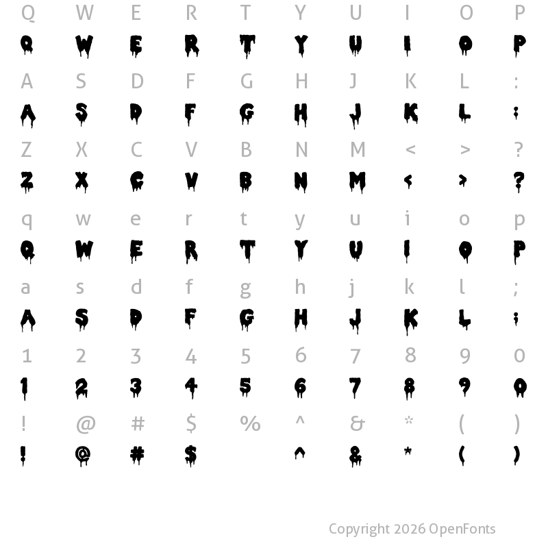 Character Map of Double Feature Regular
