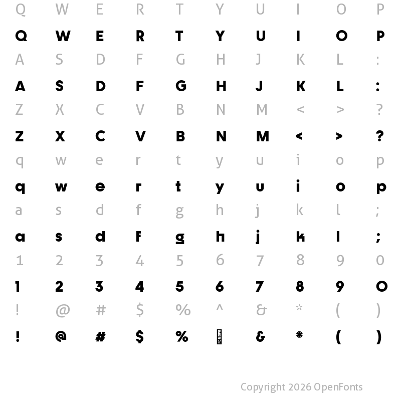 Character Map of Dystopian Black