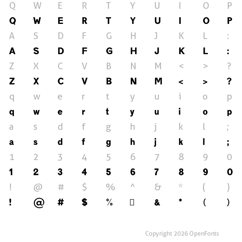 Character Map of Edina Black