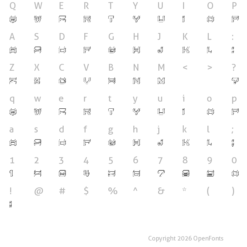 Character Map of Edit Points Regular