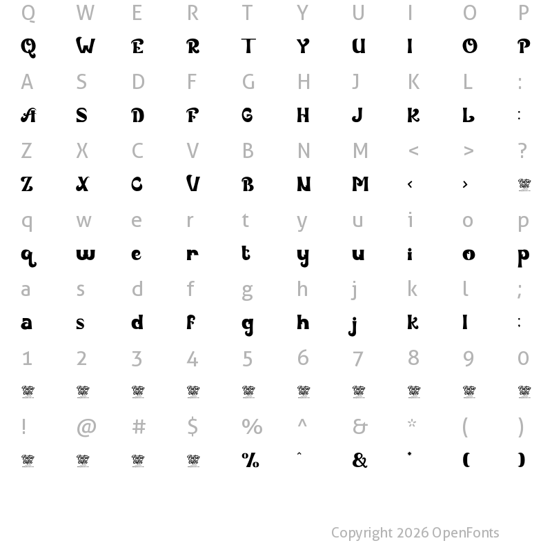Character Map of Elastic Heart Regular