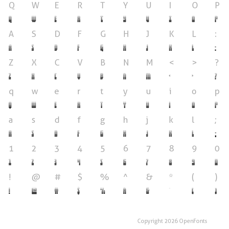 Character Map of Elastic Lad Expanded Gradient Regular