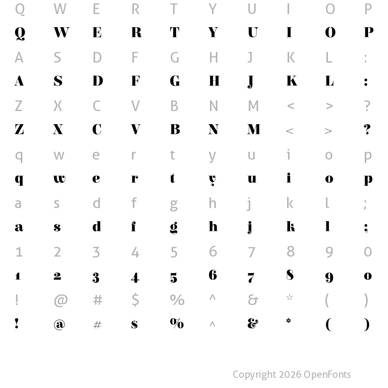 Character Map of Elsie Black