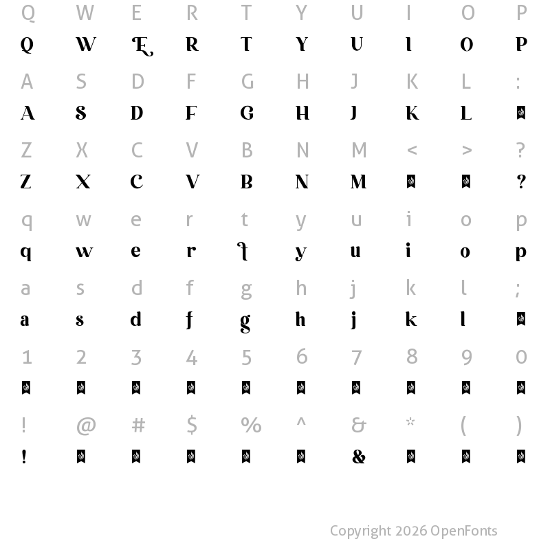 Character Map of Embryotic Regular