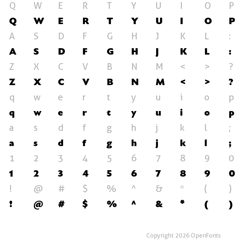 Character Map of Eric Machat Black