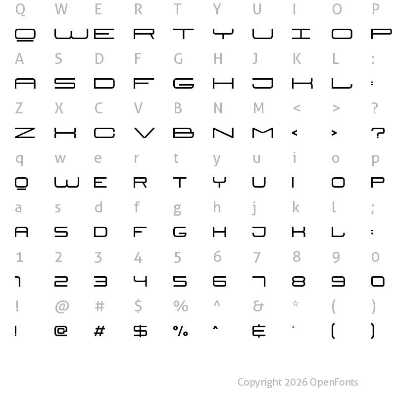 Character Map of Estz Regular