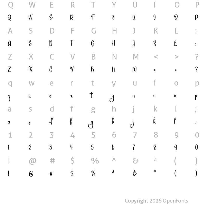 Character Map of Eufoniem Two