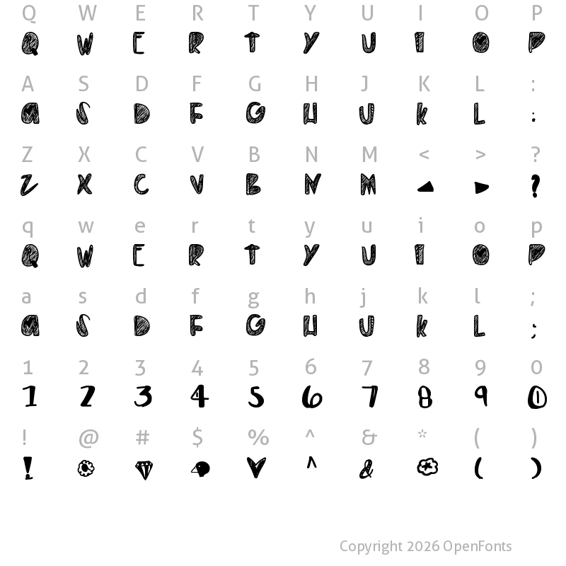 Character Map of EverythingGold Medium