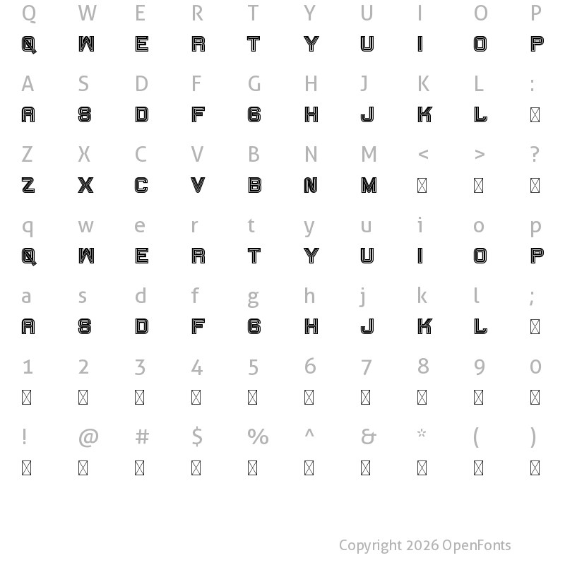 Character Map of Fearcheer Demo Outline