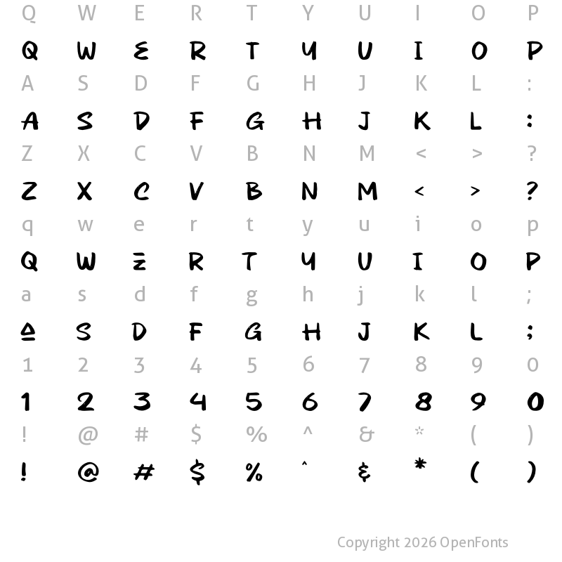 Character Map of Fiberiz Regular