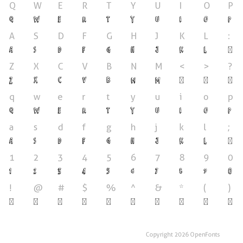 Character Map of Fifth Grader Regular